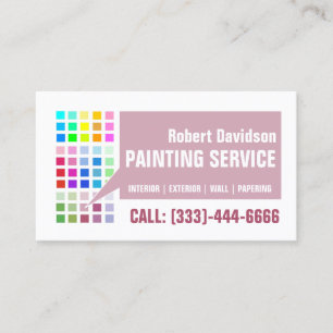 Målarservice Color Master Paint & Decor Shop Visitkort