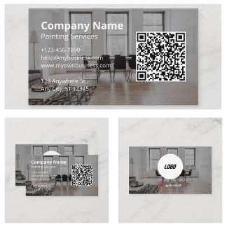 Målarservice Ditt Logotyp Här Visitkort