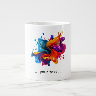 målarstänksexplosion jumbo mugg