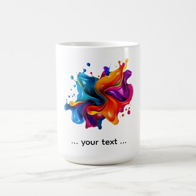 målarstänksexplosion kaffemugg (Center)
