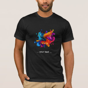målarstänksexplosion t shirt