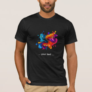 målarstänksexplosion t shirt
