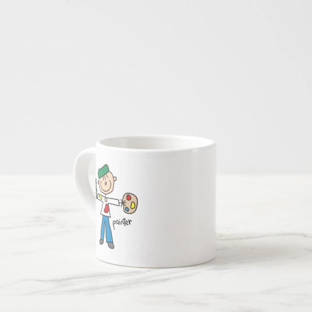Målarstavfigur Espressomugg (Framsida vänster)