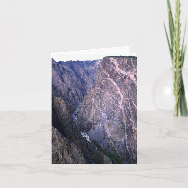 Målart, svart Canyon Gunnison Kort (Framsida)