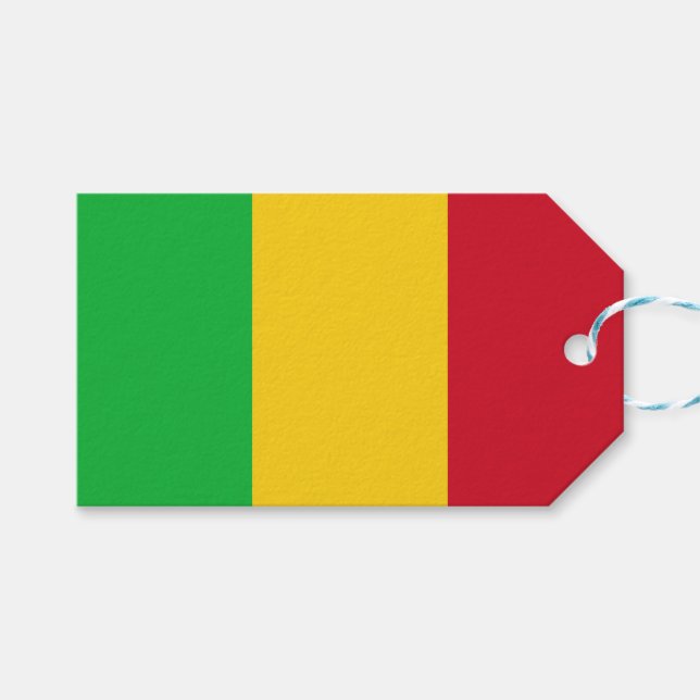 Malas flagga presentetikett (Framsidan (Horisontell))