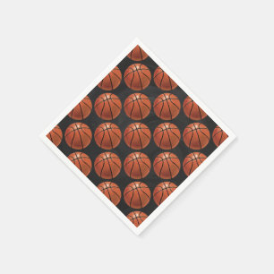 Målat basketmönster pappersservett
