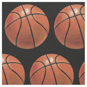 Målat basketmönster tyg