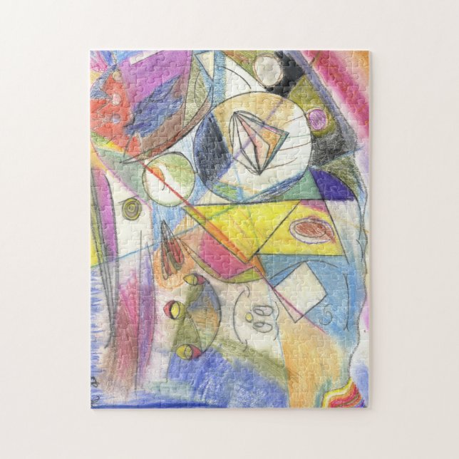 målat bild puzzel pussel (Vertikal)