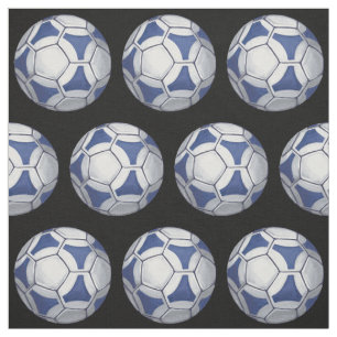 Målat blått- och vitmönster för fotboll boll tyg