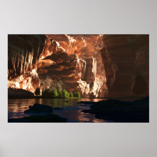 Målat Canyon Poster (Framsidan)