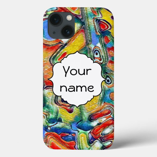 Målat färgrikt formar (Baksida)