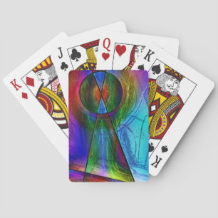 Målat glas 1 spelkort