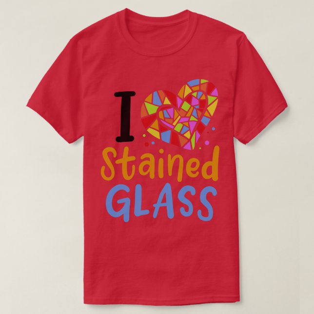 Målat glas 1 t shirt (Design framsida)