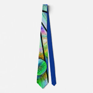 Målat glas, 4 däck slips