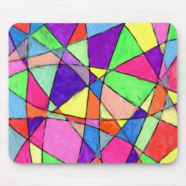 "Målat glas" Abstract Design Mousepad Musmatta (Framsidan)