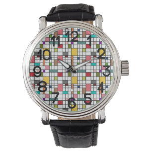 Målat glas armbandsur
