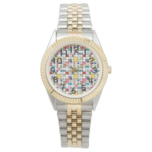 Målat glas armbandsur