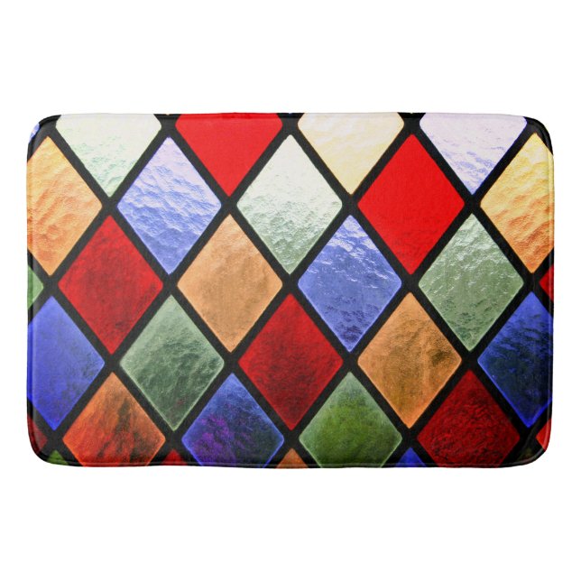 Målat glas badrumsmatta (Framsidan)