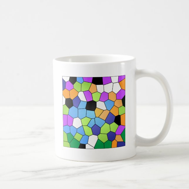 Målat glas kaffemugg (Höger)