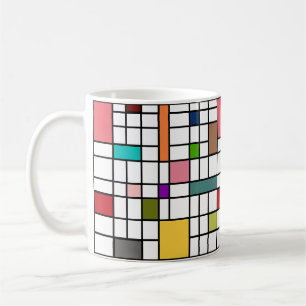 Målat glas kaffemugg
