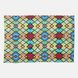 Målat glas kökshandduk