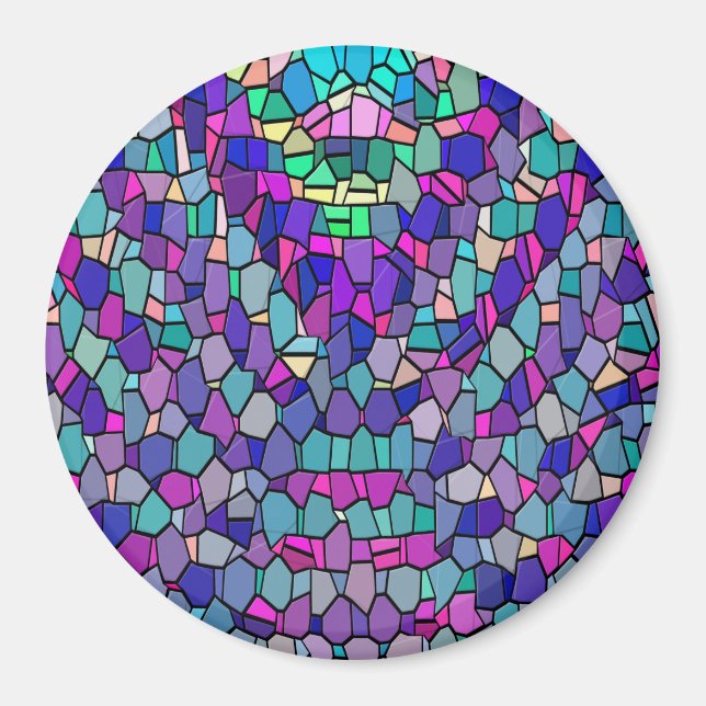 Målat glas.... magnet (Framsidan)