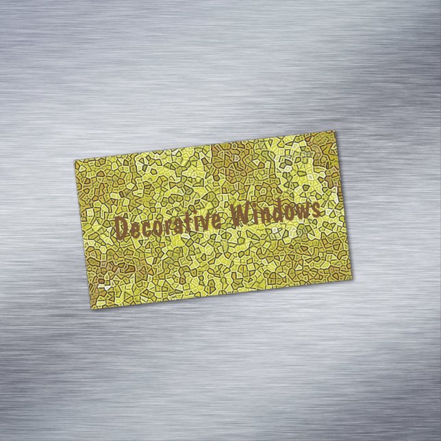 Målat glas magnetiska visitkort (In Situ)