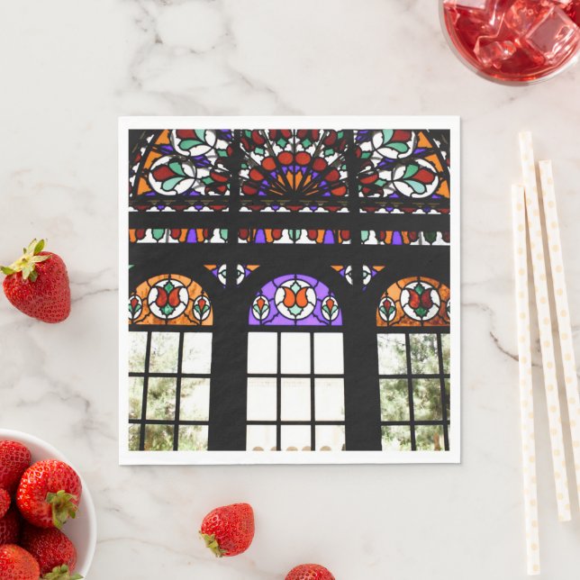 Målat glas pappersservett (Insitu)