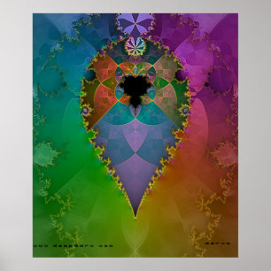 Målat glas poster