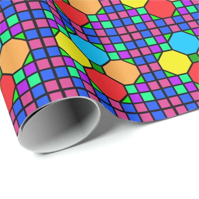 Målat glas presentpapper (Rullad Hörn)