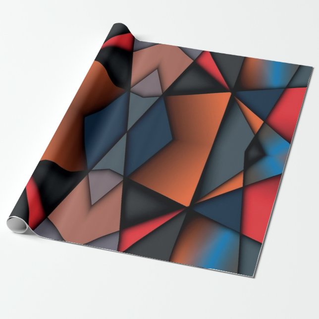 Målat glas presentpapper (Utrullad)