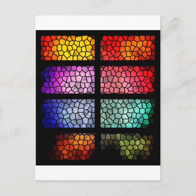 Målat glas vykort (Framsida)