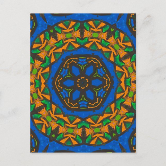 Målat glas vykort (Framsida)