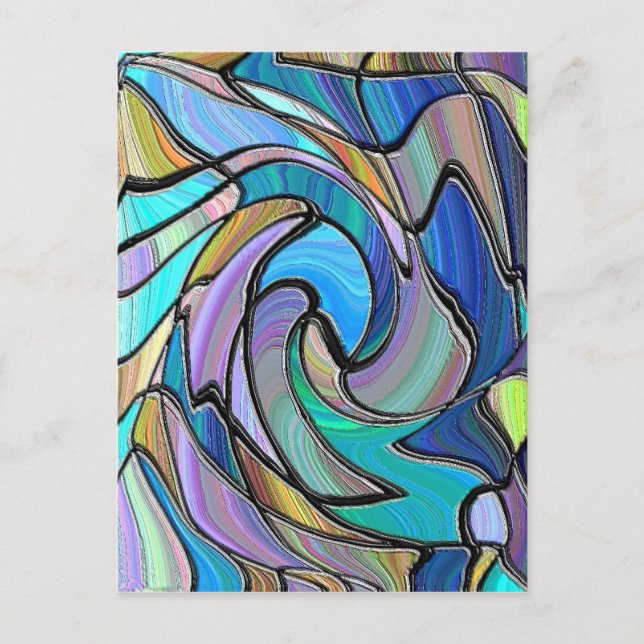 Målat glas vykort (Framsida)