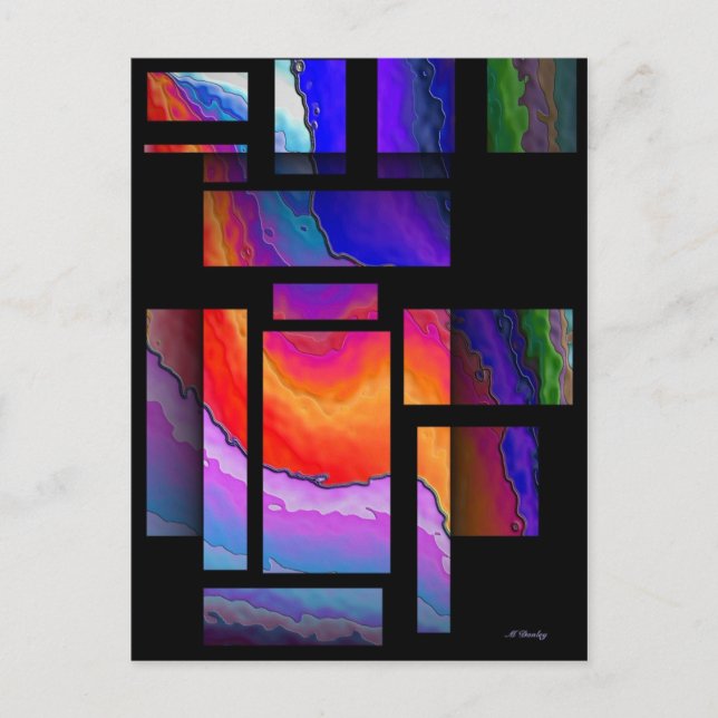 Målat glas vykort (Framsida)