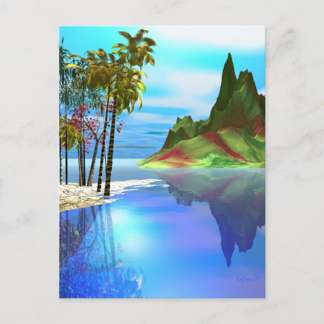 Målat glas vykort (Framsida)