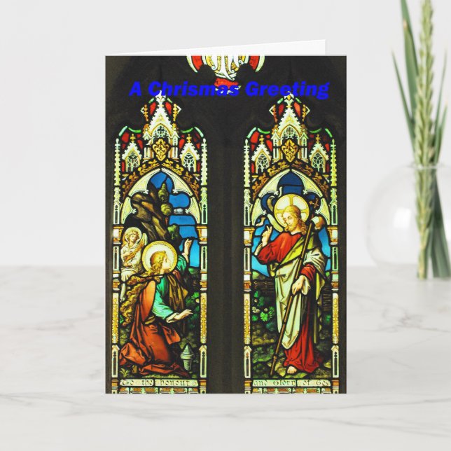 Målat glass #4 helgkort (Framsida)