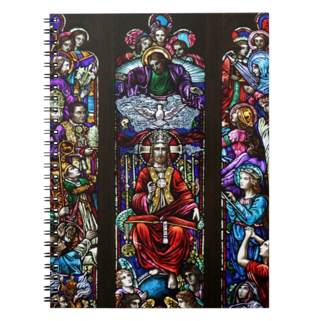 Målat glass anteckningsbok med spiral (Framsidan)