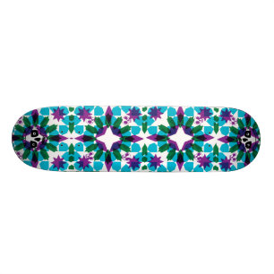 Målat glass av Keren Richter Skateboard Bräda 21,5 Cm