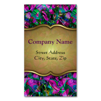 Målat glass för abstrakt för visitkortmagnet