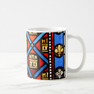 Målat glass i Sainte Chapelle i Paris Kaffemugg