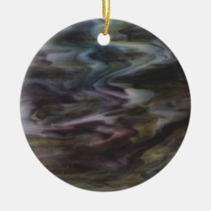 Målat glass julgransprydnad keramik