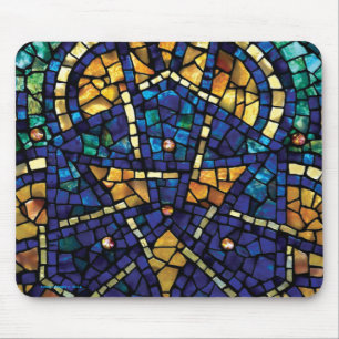 Målat glass mosaiska Mousepad "Kaleidoscope ", Musmatta