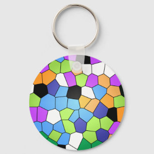 Målat glass nyckelring