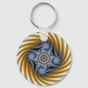 Målat glass nyckelring