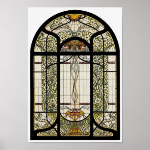 Målat glass poster