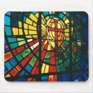 Målat glass ressurected arg mousepadkonst musmatta