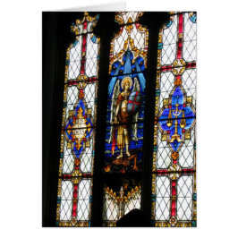 Målat glass som ska uppmuntras hälsningskort