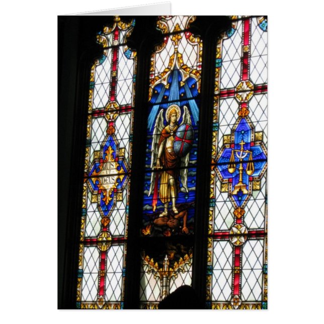 Målat glass som ska uppmuntras hälsningskort (Framsidan)