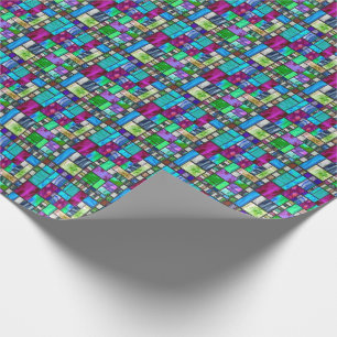 Målat glass som slår in papper presentpapper